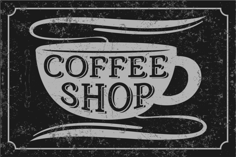 coffee-shop-vector-font
