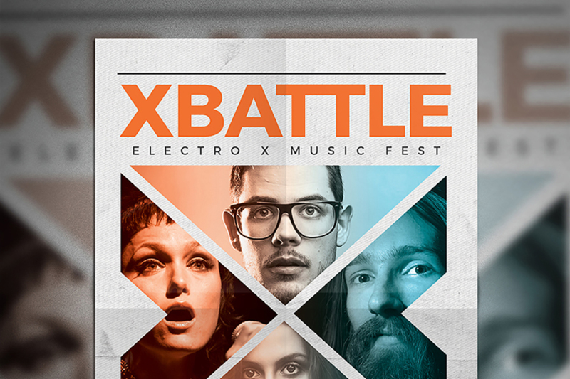 the-x-battle-music-flyer