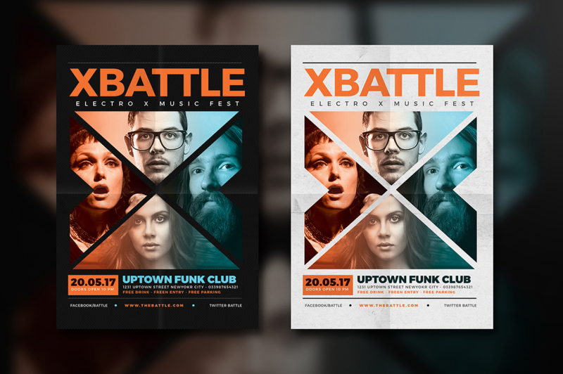the-x-battle-music-flyer