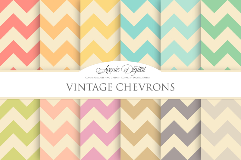 vintage-chevron-digital-paper