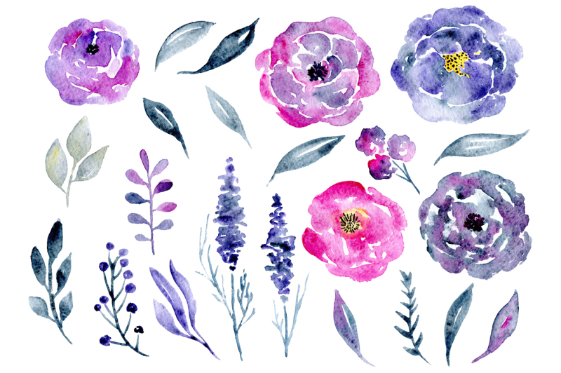 watercolor-violet-and-purple-flowers-png