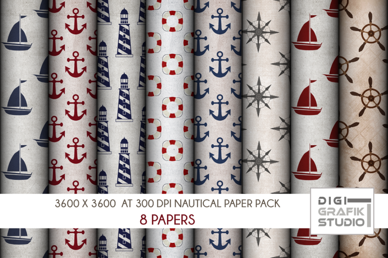 rustic-nautical-digital-papers-pack-seamless-pattern-paper-pack-seamless-pattern