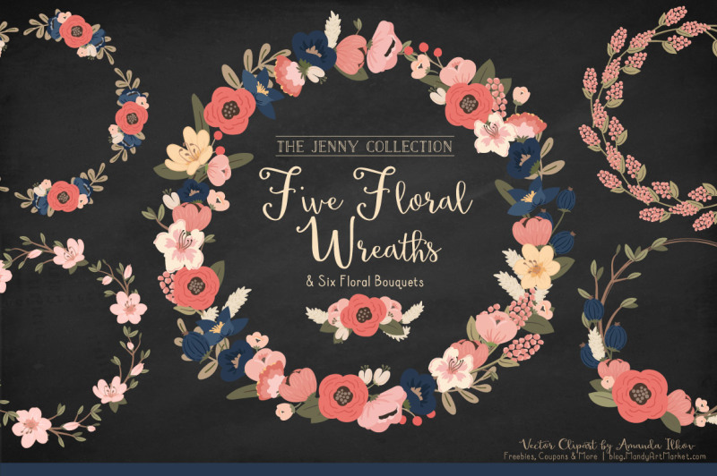 jenny-vector-floral-wreaths-and-bouquets-in-navy-and-blush