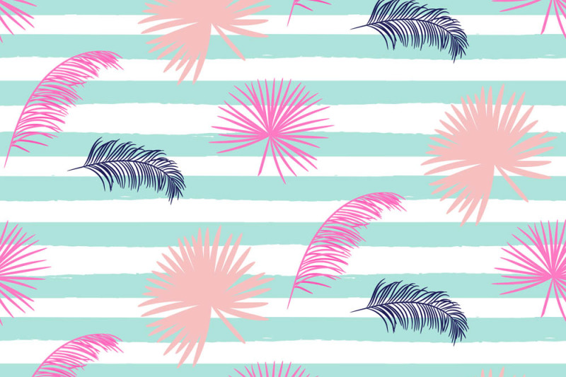 pink-tropics-seamless-vector-patterns