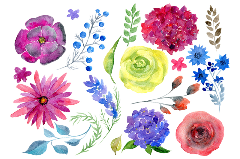 watercolor-bright-boho-flowers