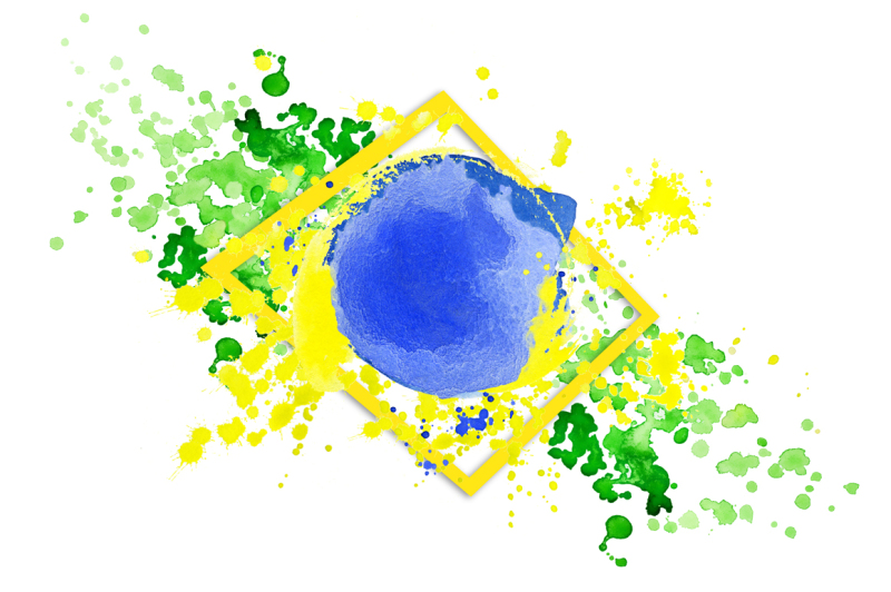 watercolor-brazil-set-brazilian-flag