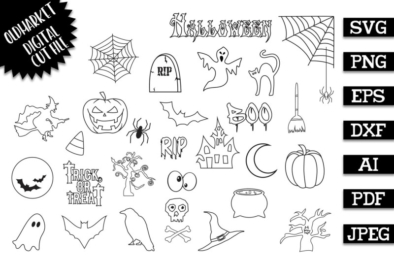 halloween-doodles-vector-clip-art-set
