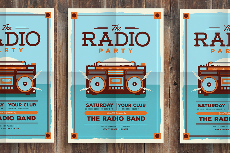 radio-party-flyer