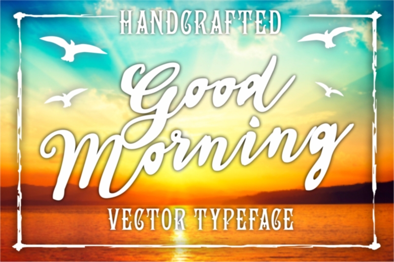 vintage-handcrafted-good-morning-vector-letters