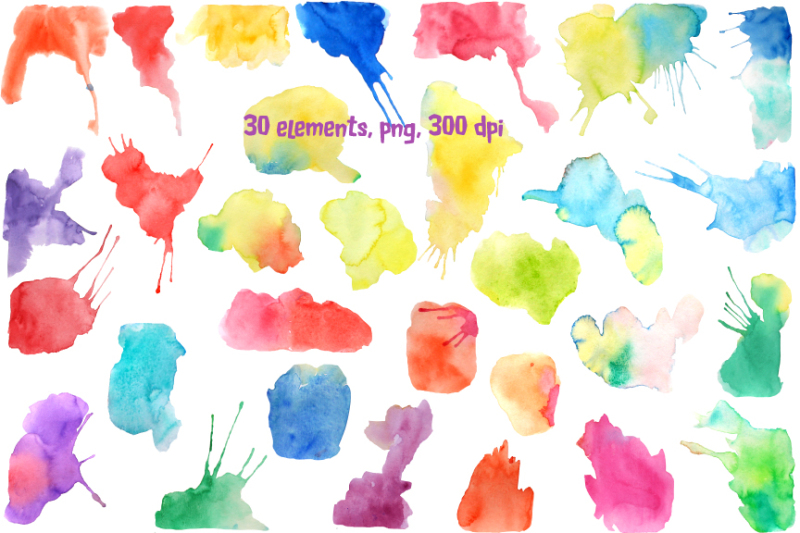 watercolor-blotches-and-splatters