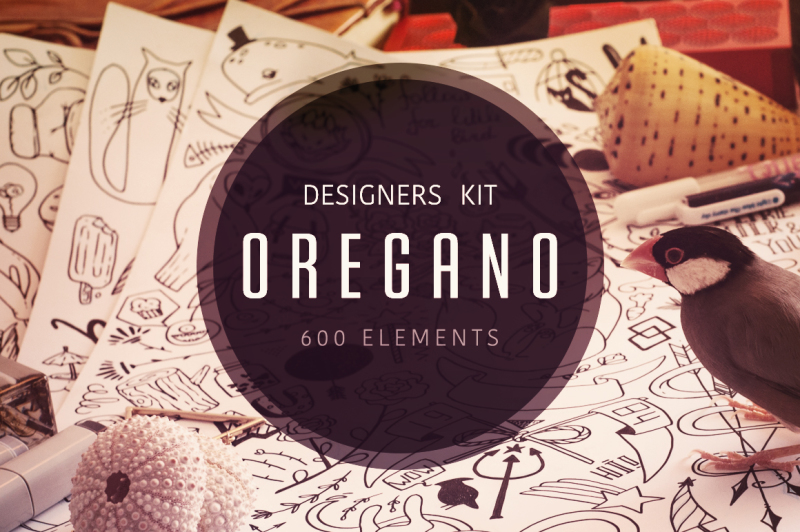 oregano-vector-elements-kit