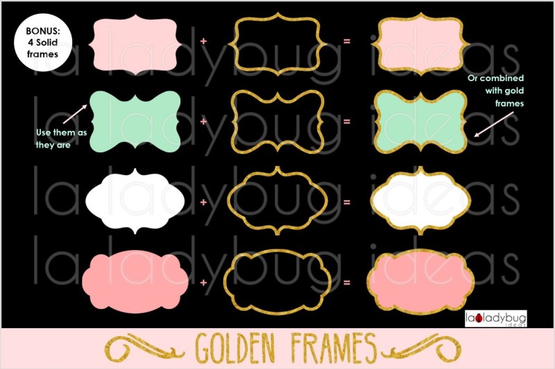golden-frames-clip-art-foil-gold-frames-bonus