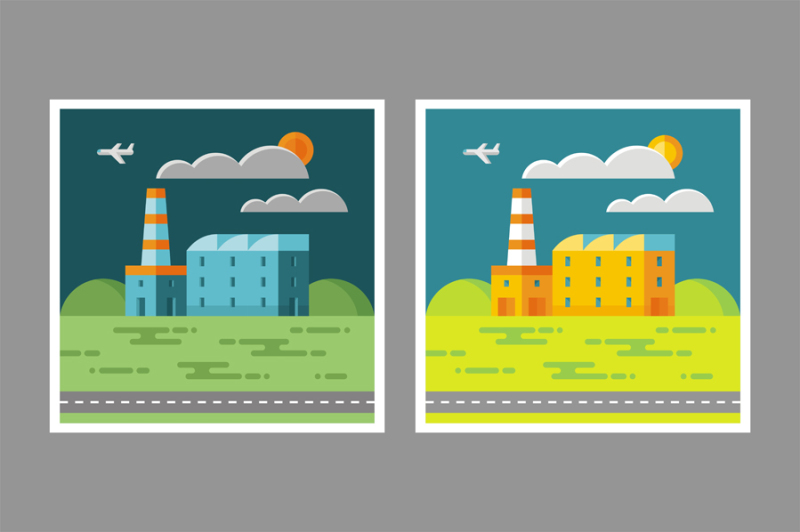 industrial-factory-flat-style-illustration