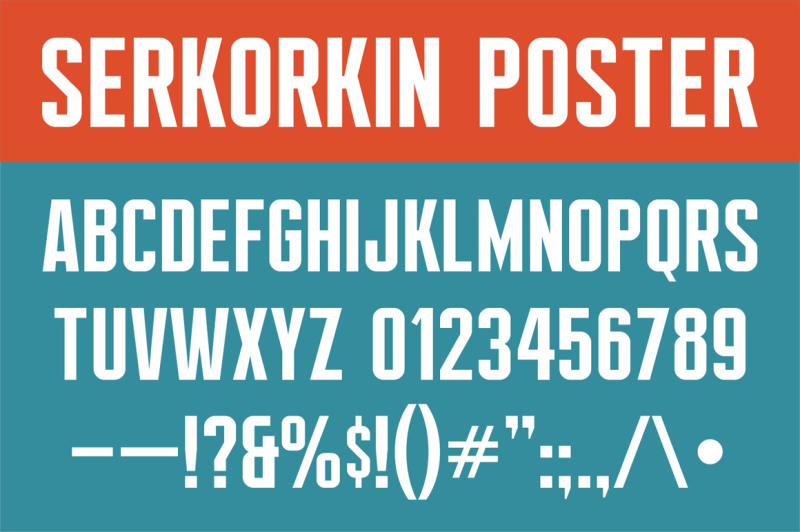 serkorkin-poster-font
