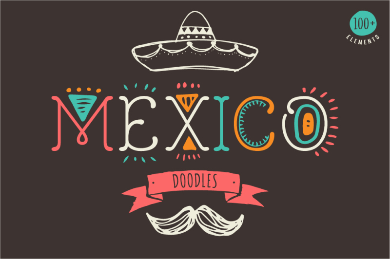 mexican-hand-drawn-doodles-set