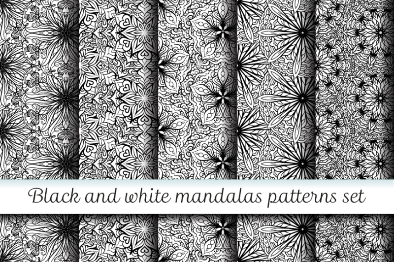 5-black-and-white-mandalas-patterns