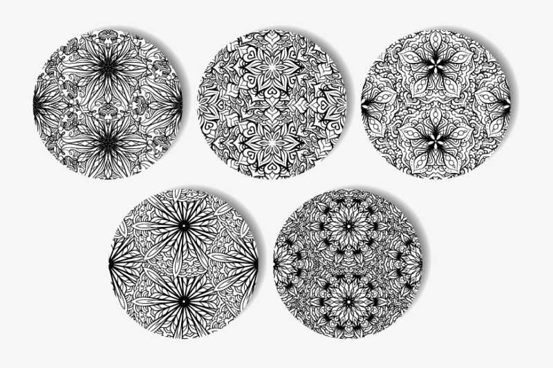 5-black-and-white-mandalas-patterns