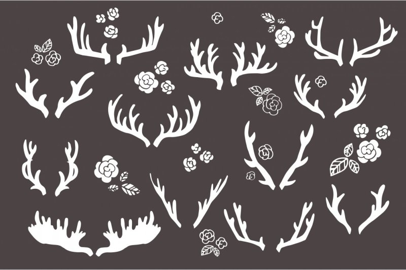 hand-drawn-antlers-clip-art-and-vectors