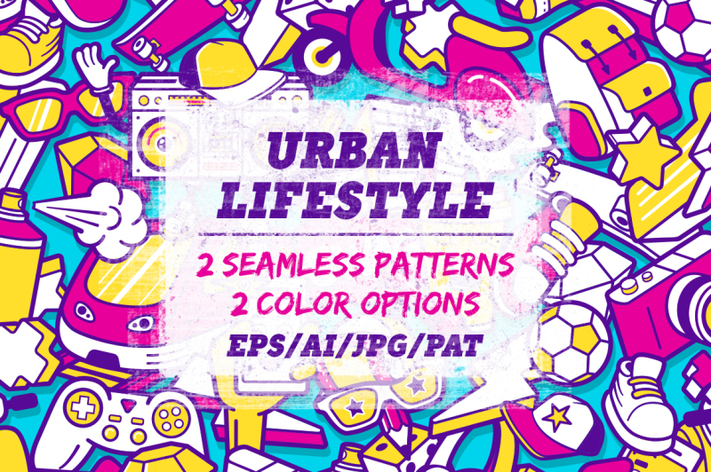 urban-lifestyle-seamless-patterns