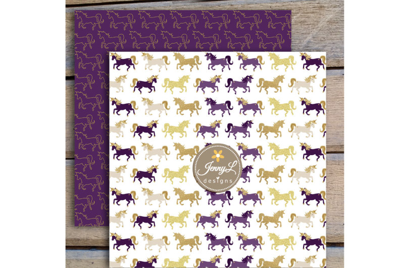 unicorn-digital-papers-and-clipart