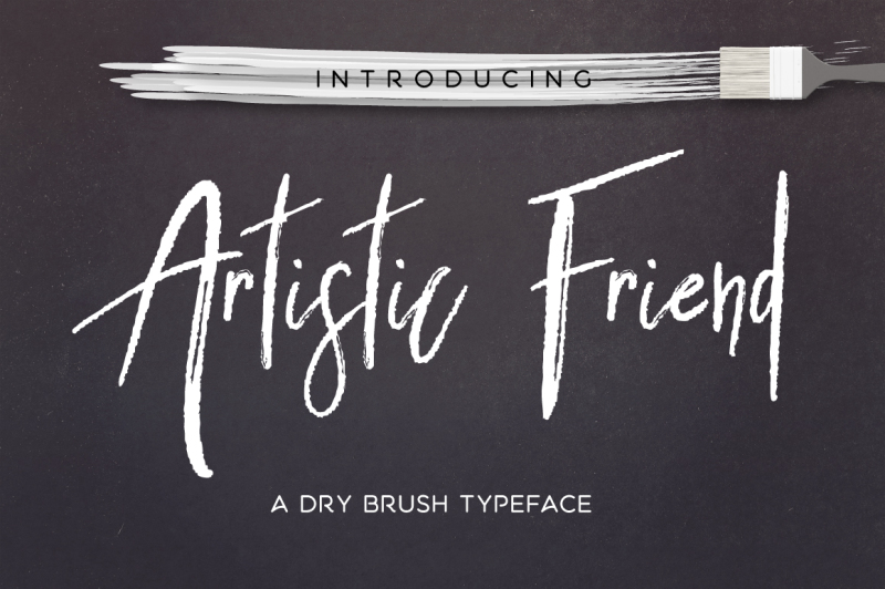 artistic-friend-rough-font