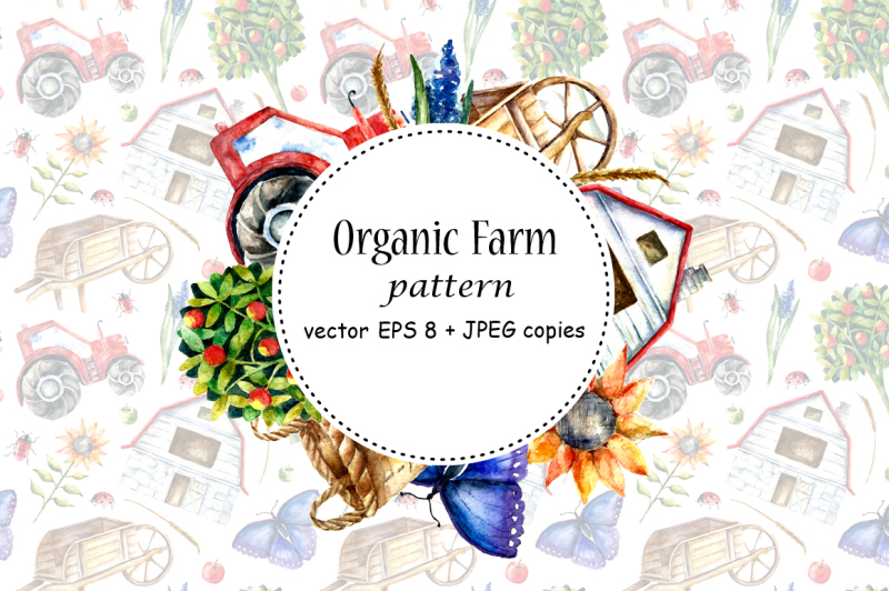 watercolor-organic-farm