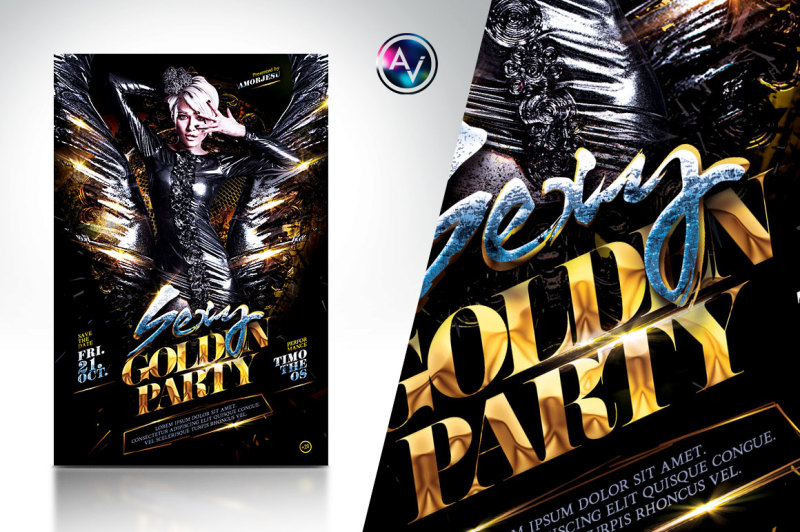 sexy-golden-party-flyer-template