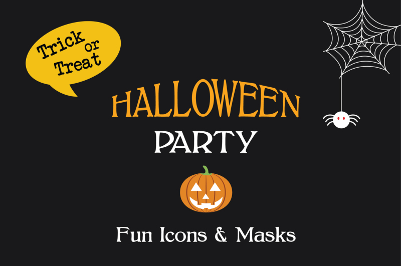 halloween-icons-masks-and-party-props