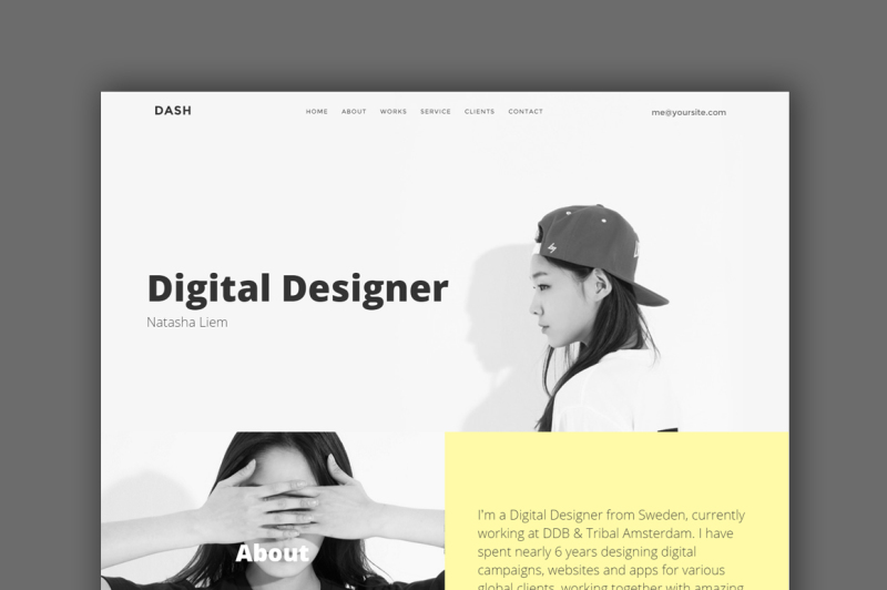 dash-onepage-personal-template