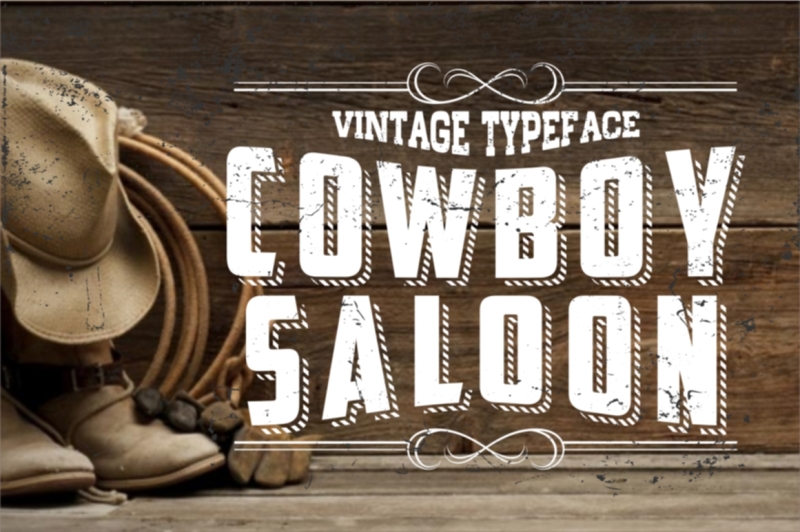 vintage-letters-cowboy-saloon