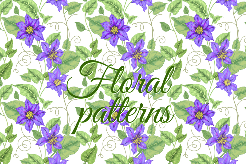 floral-patterns-with-clematis