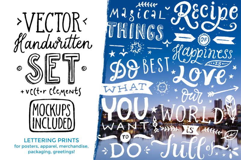 vector-handwritten-set