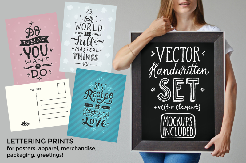 vector-handwritten-set