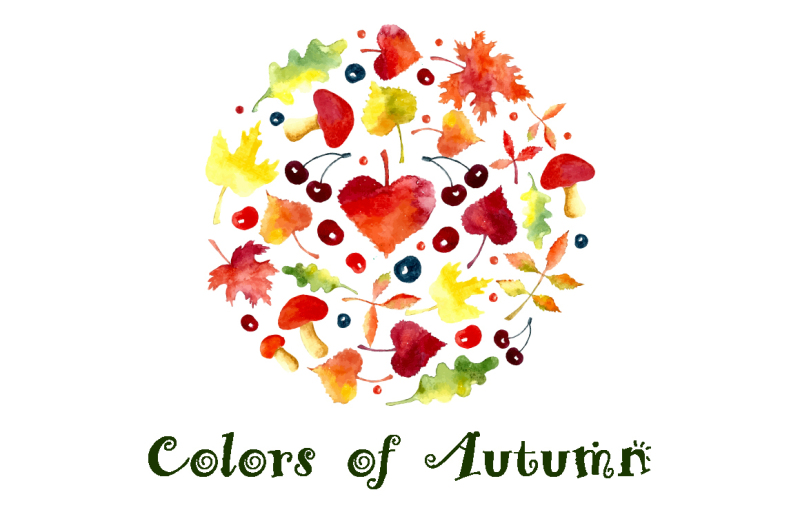 watercolor-autumn-leaves