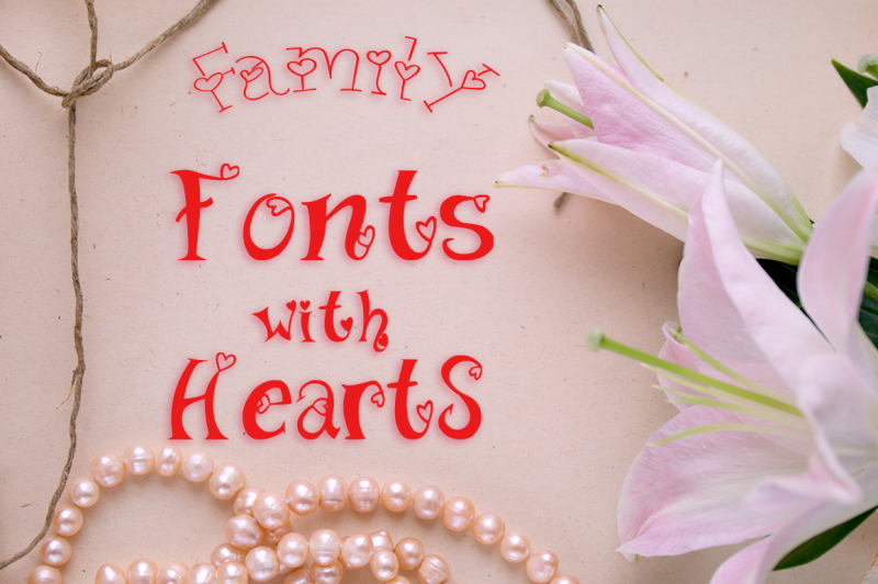 family-fonts-with-hearts