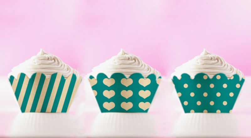 turquoise-heart-printable-cupcake-wrappers