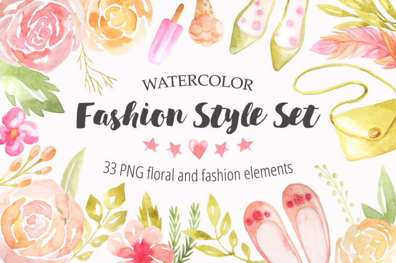watercolor-fashion-style-set