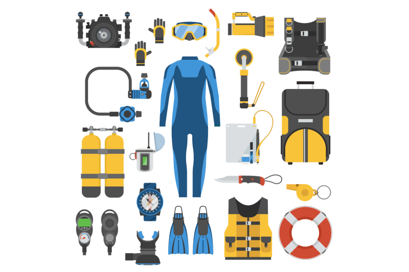 scuba-diving-and-snorkeling-gear-set