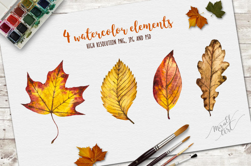 watercolor-autumn-leaves