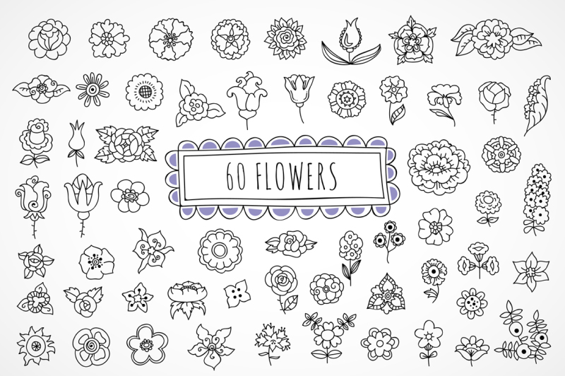 60-hand-drawn-flowers