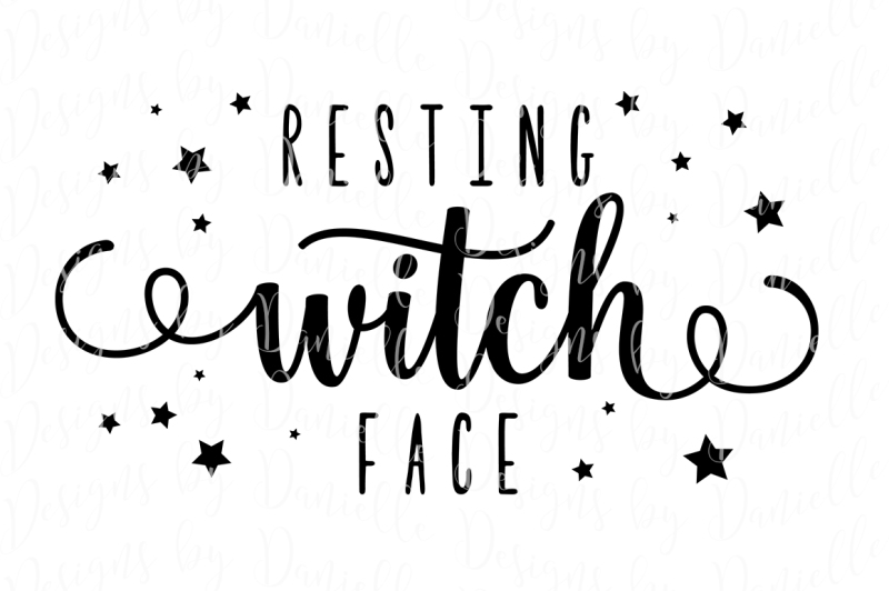 Resting Witch Face SVG Halloween Cutting File Craft SVG.DIY SVG