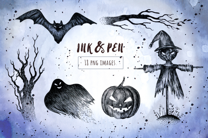 halloween-ink-and-pen-collection