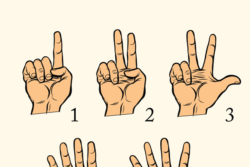 set-of-hand-gestures-count-1-2-3-4-and-5