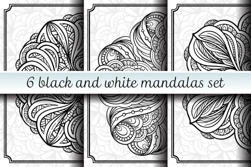 6-black-and-white-mandalas-set