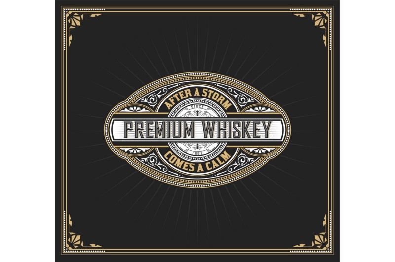 premium-whiskey-label