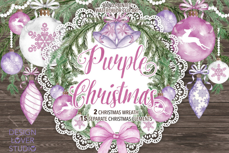 watercolor-purple-christmas