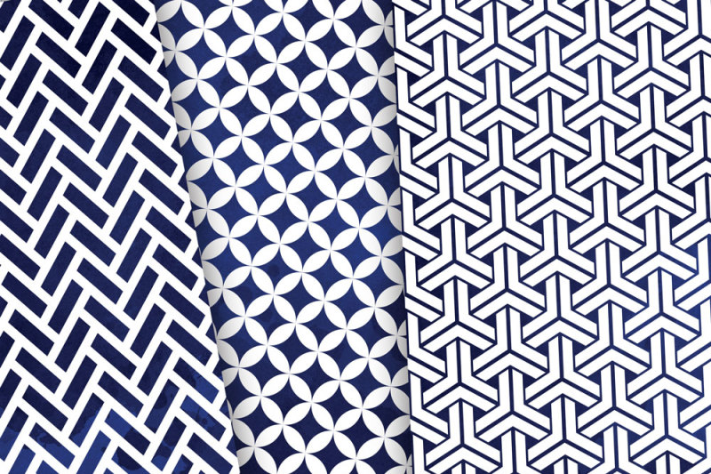 navy-blue-japanese-watercolour-patterns-seamless-backgrounds