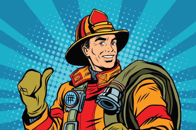 rescue-firefighter-in-safe-helmet-and-uniform-pop-art