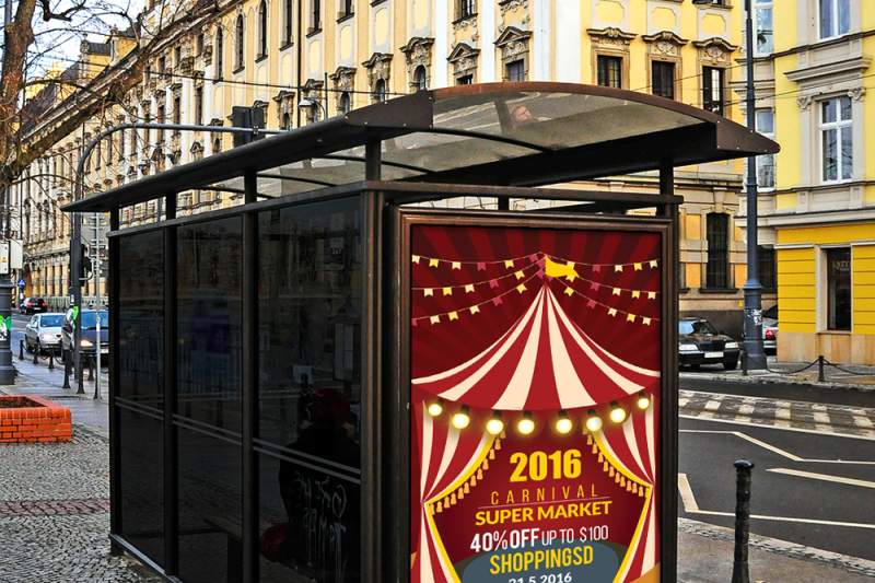 circus-and-carnival-bus-stop-ad-banner
