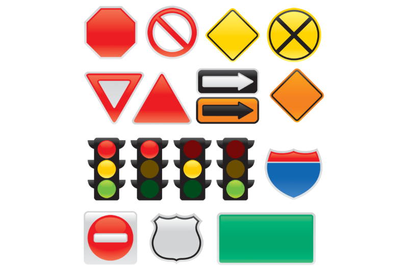 map-and-traffic-signs-and-symbols